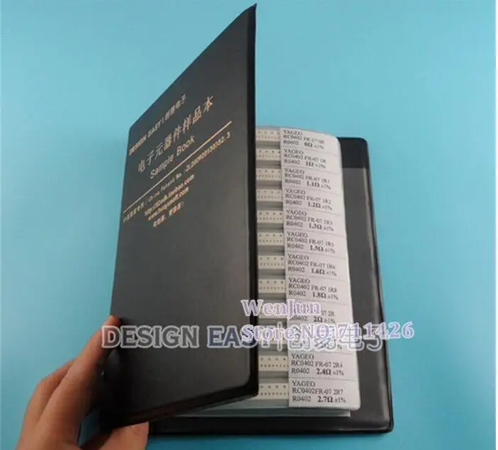 RC0402 0402 Series YAGEO SMD Resistor 170types 8500pcs in Total 1% Tolerance Electronic Components Sample Book