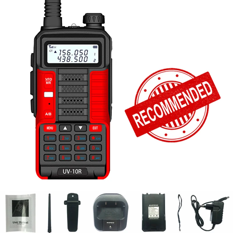 トランシーバー BAOFENG BF-UV10R & BF-UV5R Lastest Baofeng BF-UV10R Long Range 10W 128CH Dual Band Free