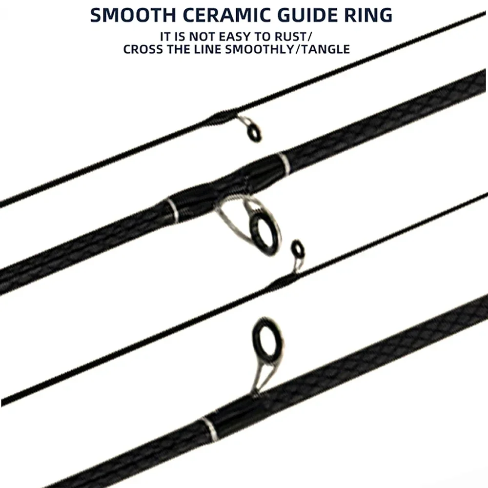 Sections Spinning Casting Rod for Jigging Bass Trout