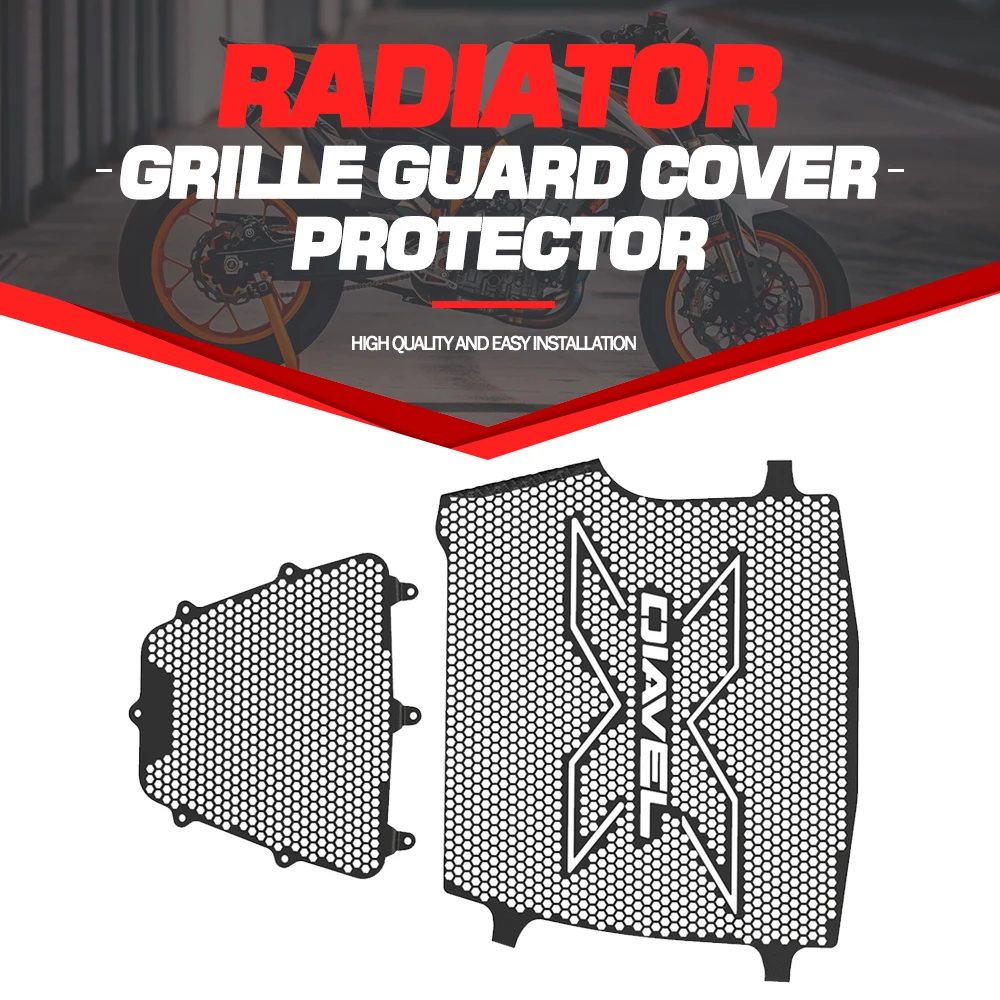 

For Ducati XDiavel Dark / S /Nera Dark Black Star 2016-2023 Aluminum Radiator Guard Grill Protector Mesh Oil Cylinder Head Guard