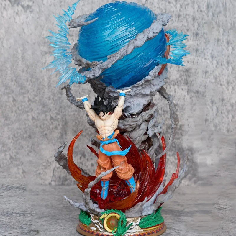 Bandai Dragon Ball Z Ultra Instinct Son Goku Action Figures Lampada Fai Da Te 23Cm Bombe Di Forza Collezione Led Ornamenti Modello