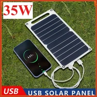5V 5-35W panneau solaire Portable chargeur USB pour téléphone batterie externe Camping en plein air RV Sunpower panneau solaire usb 1