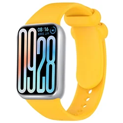 Silicone Sport Replacement Wristband Bracelet for Miband 9 Pro (Vitality yellow)