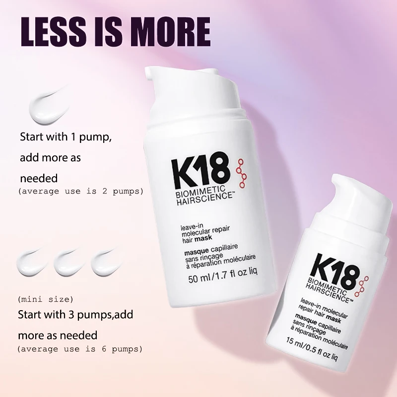 Hair Mask 150ml K18 Original Leave-in Molecular Repairs Dry Damaged Hair