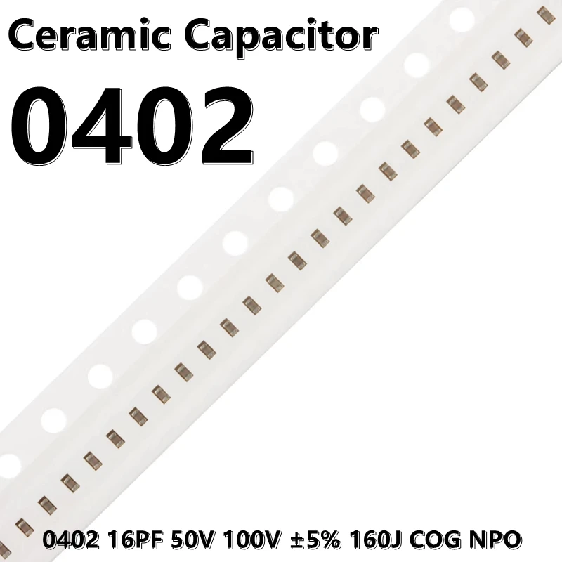 

(100 шт.) 0402 16PF 50 в 100 В ± 5% 160J COG NPO 1005 SMD керамические конденсаторы