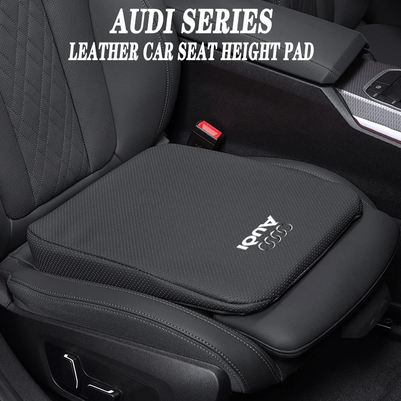 Car Accessories Leather Seat Breathable Height increasing Pad For Audi Sline A3 A1 A4 B8 B7 A6 C7 A5 A7 A8 B9 B6 C6 Q2 Q3 Q5 Q7