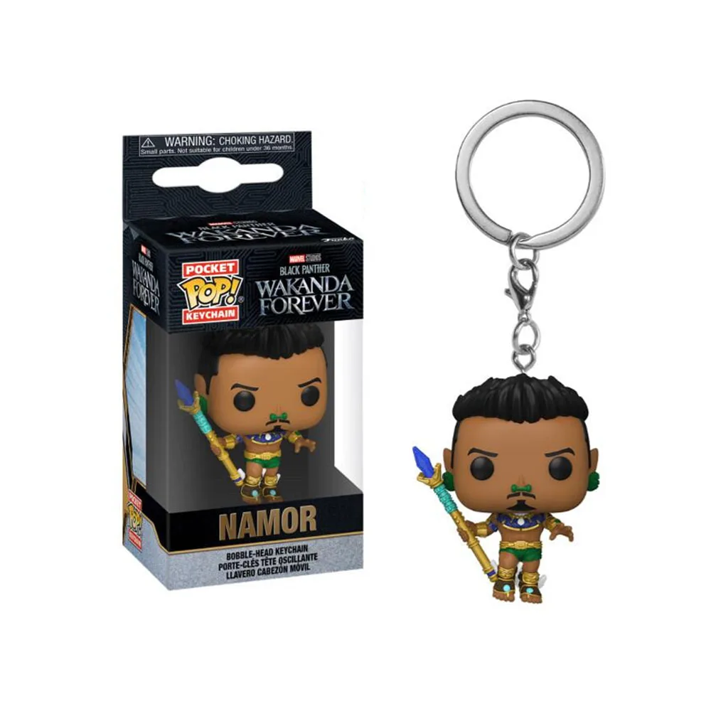 thumbnail image 1 of Llavero Funko Pop Marvel Pantera Negra Namor Pop Pocket Marvel Llaveros Figura de acción de vinilo Juguetes Muñecas Regalos para niños, 1 of 5