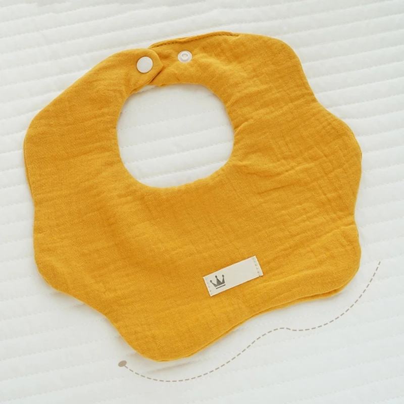 

Baby Feeding Bibs Breathable Drooling Apron Newborns Burp Cloths 6 Layer Bibs