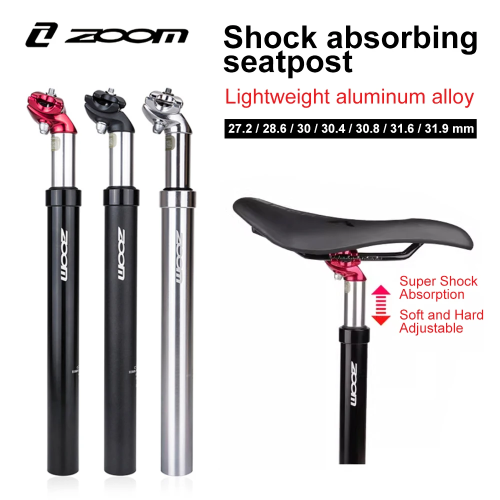 ZOOM Bike Seat Post 27.2 Seatpost Suspension Dropper Post 31.6/28.6/30.