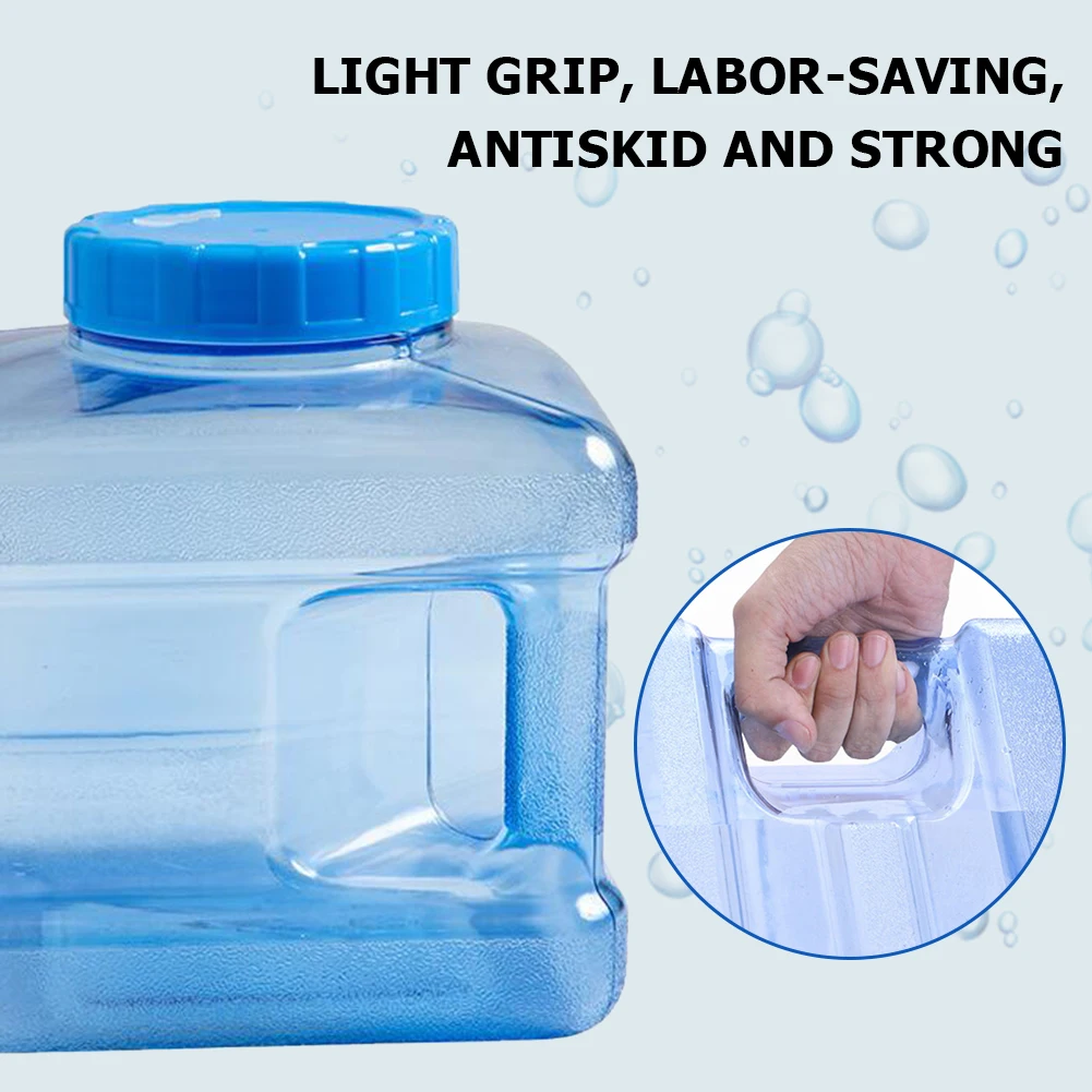 5L Camping Water Container with Handle Water Storage Bucket Portable Emergency Storage Tank for Outdoor Camping Hiking