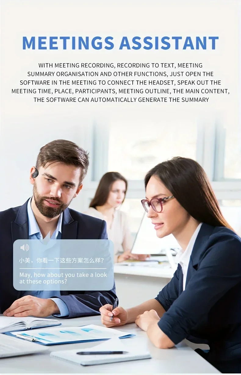 150 languages ai earbuds with 95 translation coverage noise canceling calls for music meetings travel usb type c charging wireless compatible free lanyard ideal for work gym wireless earbuds details 6