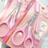 Eyebrow Trimmer Scissor with Comb Female Male Eyebrow Eyelash Scissors Safety Stainless Steel Face Razor Makeup Beauty Scissors 5