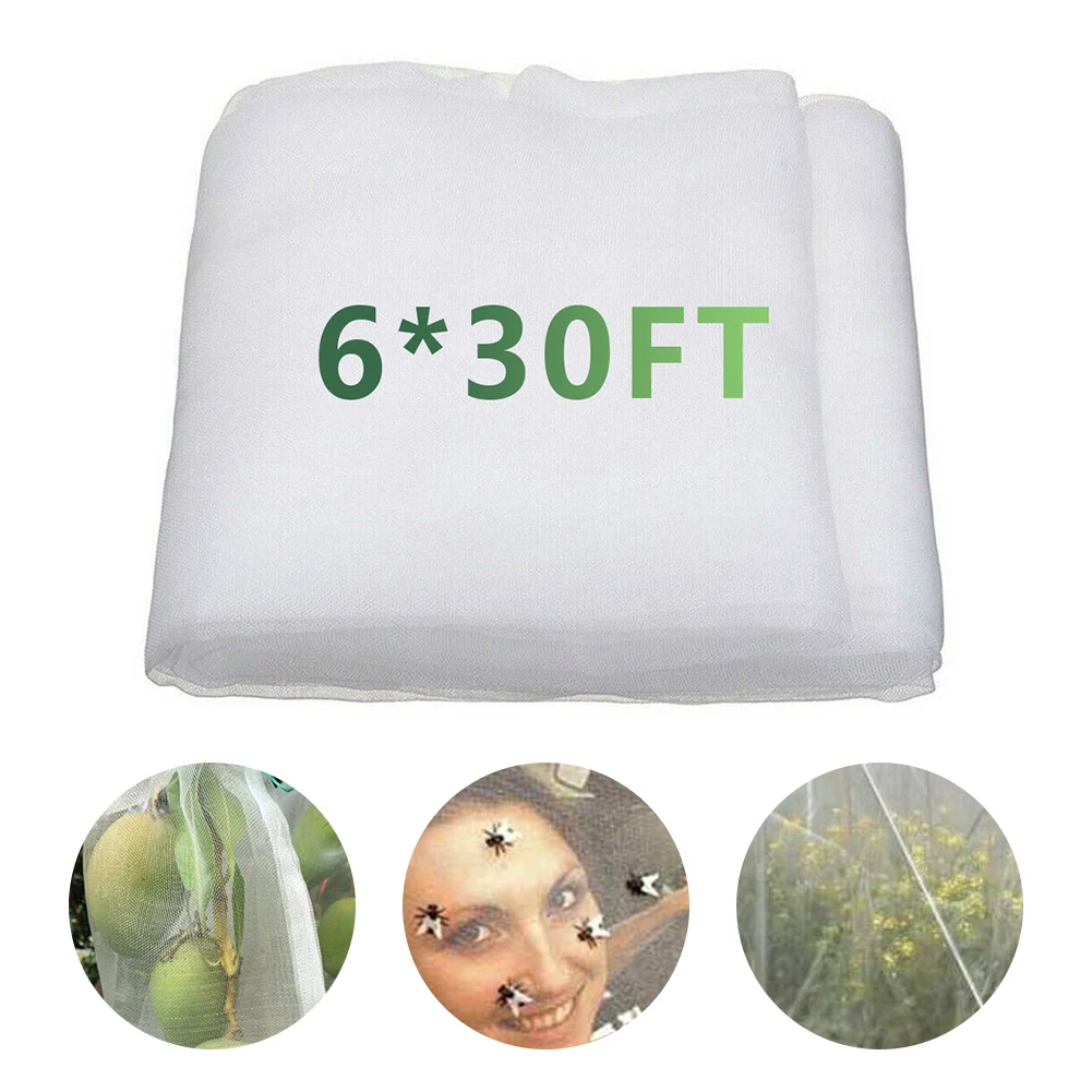 60 Mesh Greenhouse Anti Insect Pest Net Garden Plant Protection Cover Netting