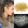 10-50Pcs Dreadlocks Hair Rings 10-16mm Accessories Clips for Women Girls Kids Hair Beads Circle Braids Styling Gold Sliver Color 1