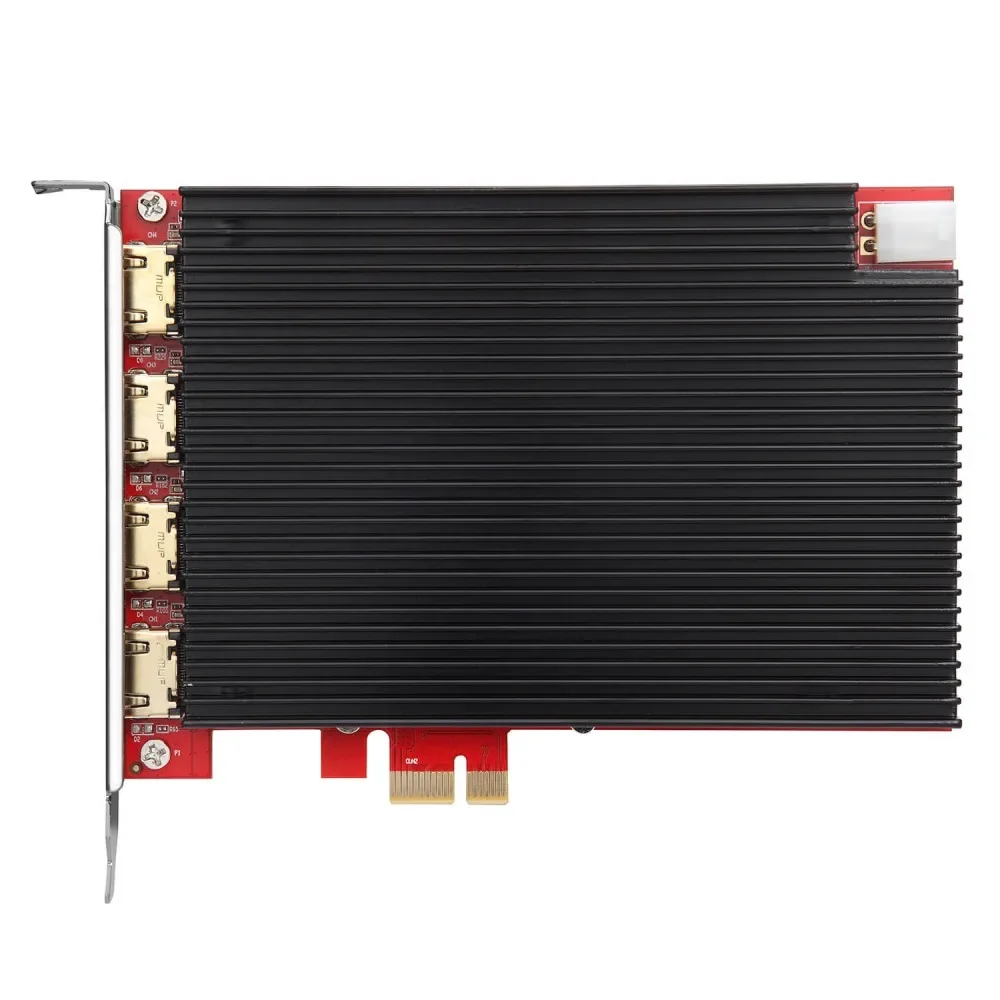 솔루션 또는 온라인 방송용 TBS6304X 디지털 4K 쿼드캡처 카드