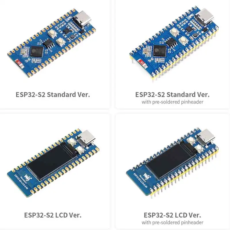 

ESP32-S2 2,4 GHz WiFi макетная плата, 240MHz опциональный ЖК/контактный разъем