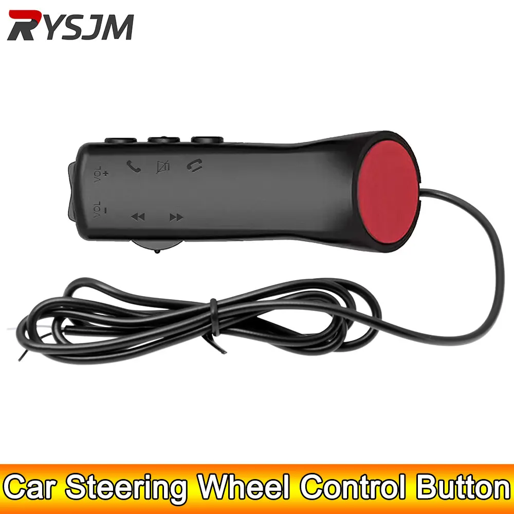 Steering Wheel Control Button Steering Wheel Remote Control 7 Key for Car Radio DVD GPS Multimedia Navigation