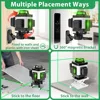 Laser Level, ZPD Laser Level with Tripod, 4 x 360° Self Leveling Laser Level Green Lazer Level 4D Laser Level 360 Self Leveling 5