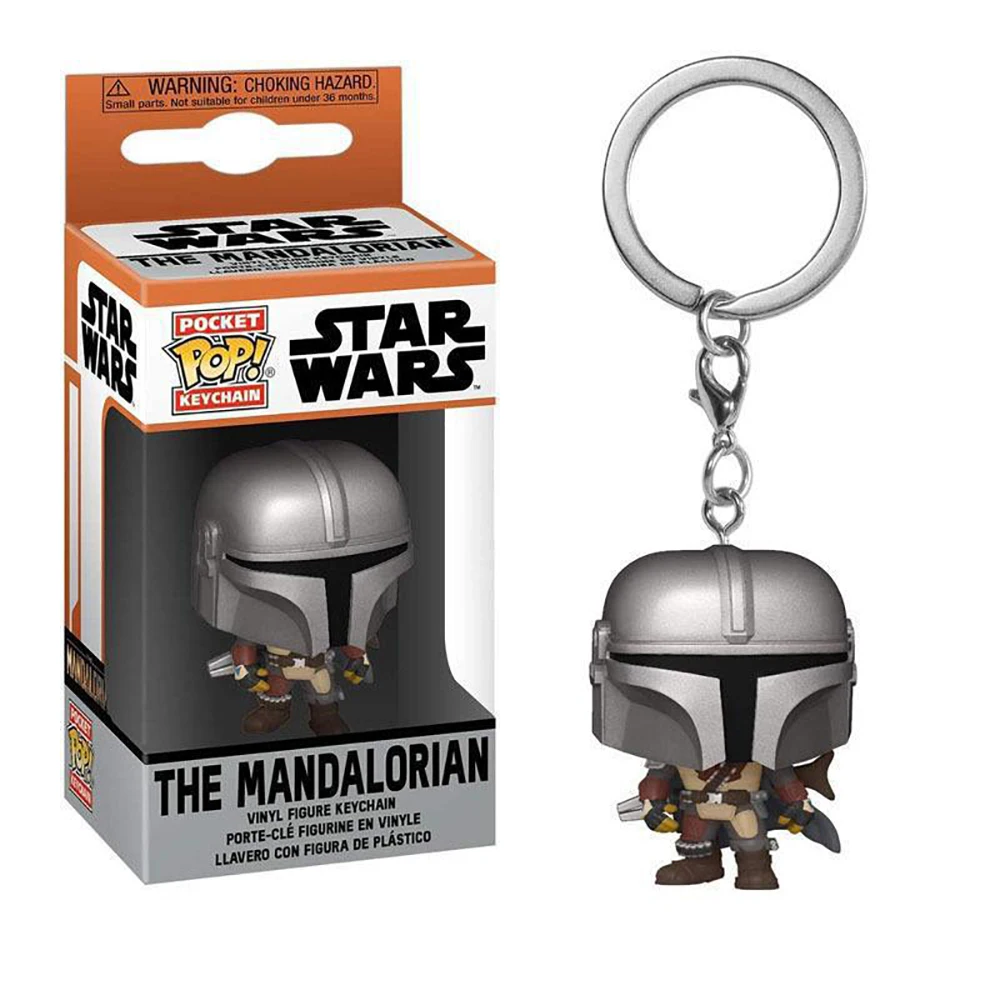 FUNKO POP Star Wars Keychain Classic Doll Cute Yoda Chewbacca Luke Birthday Gift Keychain Christmas Festival Backpack Pendant 4