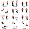 Multifunctional Pilates Bar Combination Fitness Bar Yoga Chest Expansion Tension Rope Back Trainer Elastic Rope Stretching Belt 6