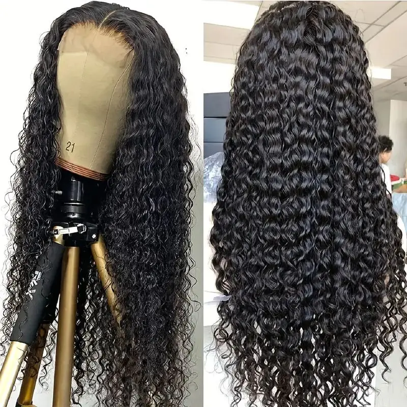 

Deep Wave Lace Front Wigs Human Hair HD Transparent 4x4 13x4 13x6 Lace Frontal Wig Human Hair For Women And Wavy Wigs
