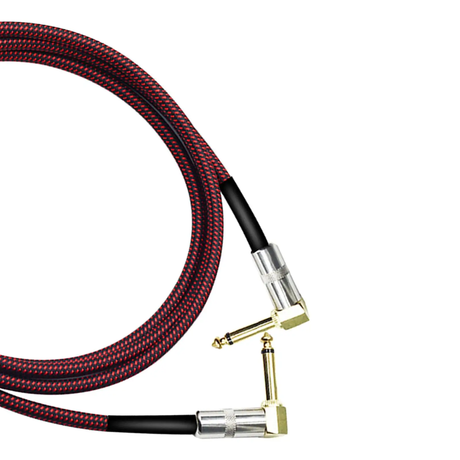 

Guitar Cable Cord Right Angle Guitar Chord Durable Electric Instrument Cable