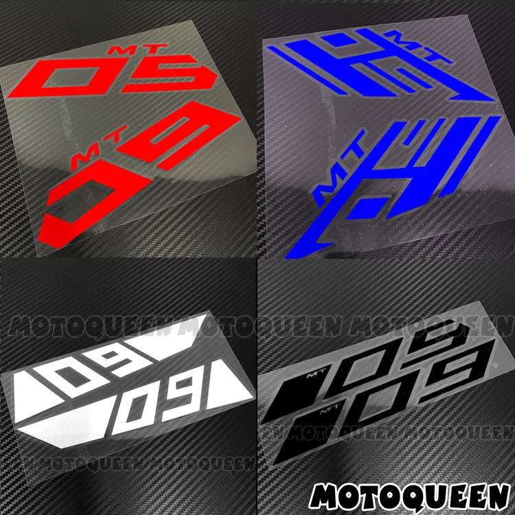 For MT-09 MT09 MT09SP MT 09 Stickers 2X Motorbike Motorcycle Fairing Tank Pad Reflective Label Air Intake Side Cover Decals
