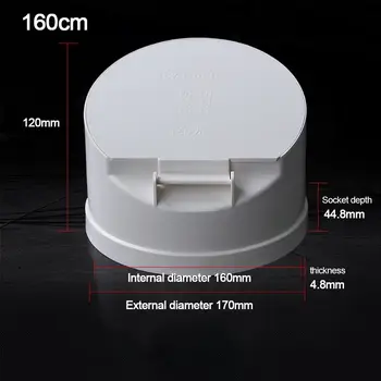 50-160มมพีวีซีท่อระบายน้ำท่อระบายน้ำท่อระบายน้ำท่อระบายน้ำเสียการกำจัดขนาดใหญ่ป้องกันกลิ่นป้องกันหนูปกถังบำบัดน้ำเสียวาล์วกลางแจ้ง 9