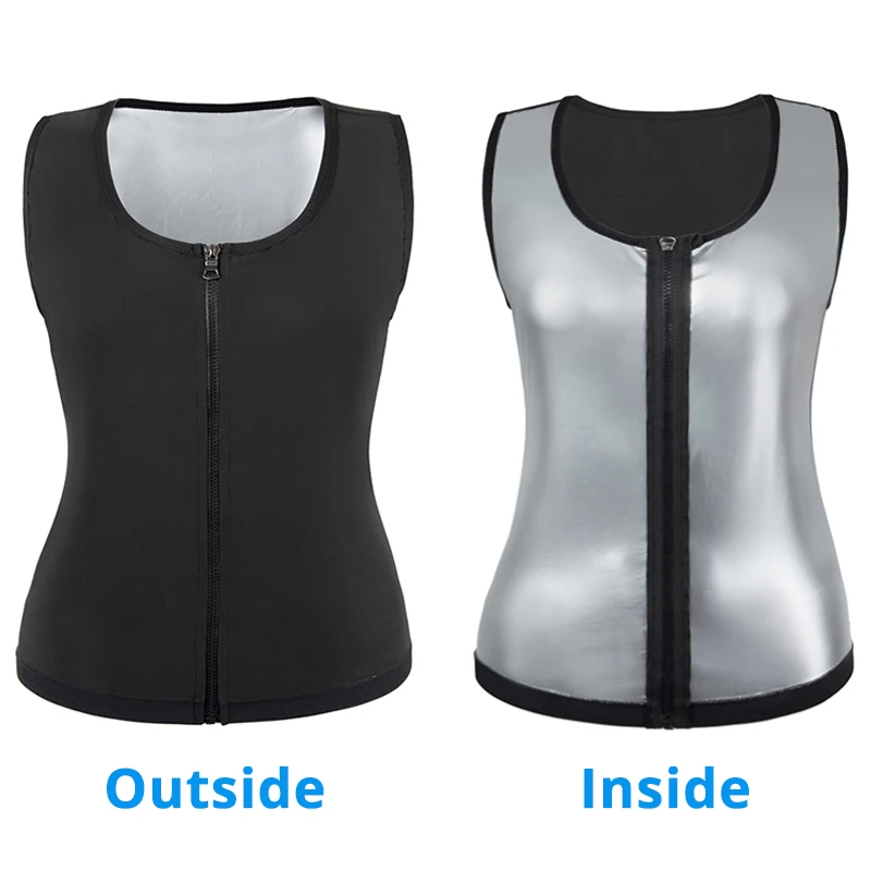 Uomo Shaper Sauna Sudore Body Shaper Canotte Rivestimento agli ioni Sier Vita Trainer Gilet dimagrante Shapewear Effetto Brucia grassi_voghion.com