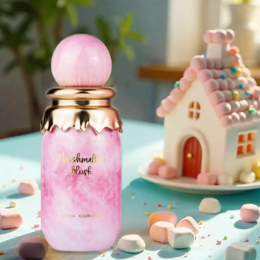 100 ml Pink Marshmallow Paris Corner Damenparfüm mit Marshmallow-Bonbon-Duft, arabisches Parfüm, Geschenkbox_voghion.com