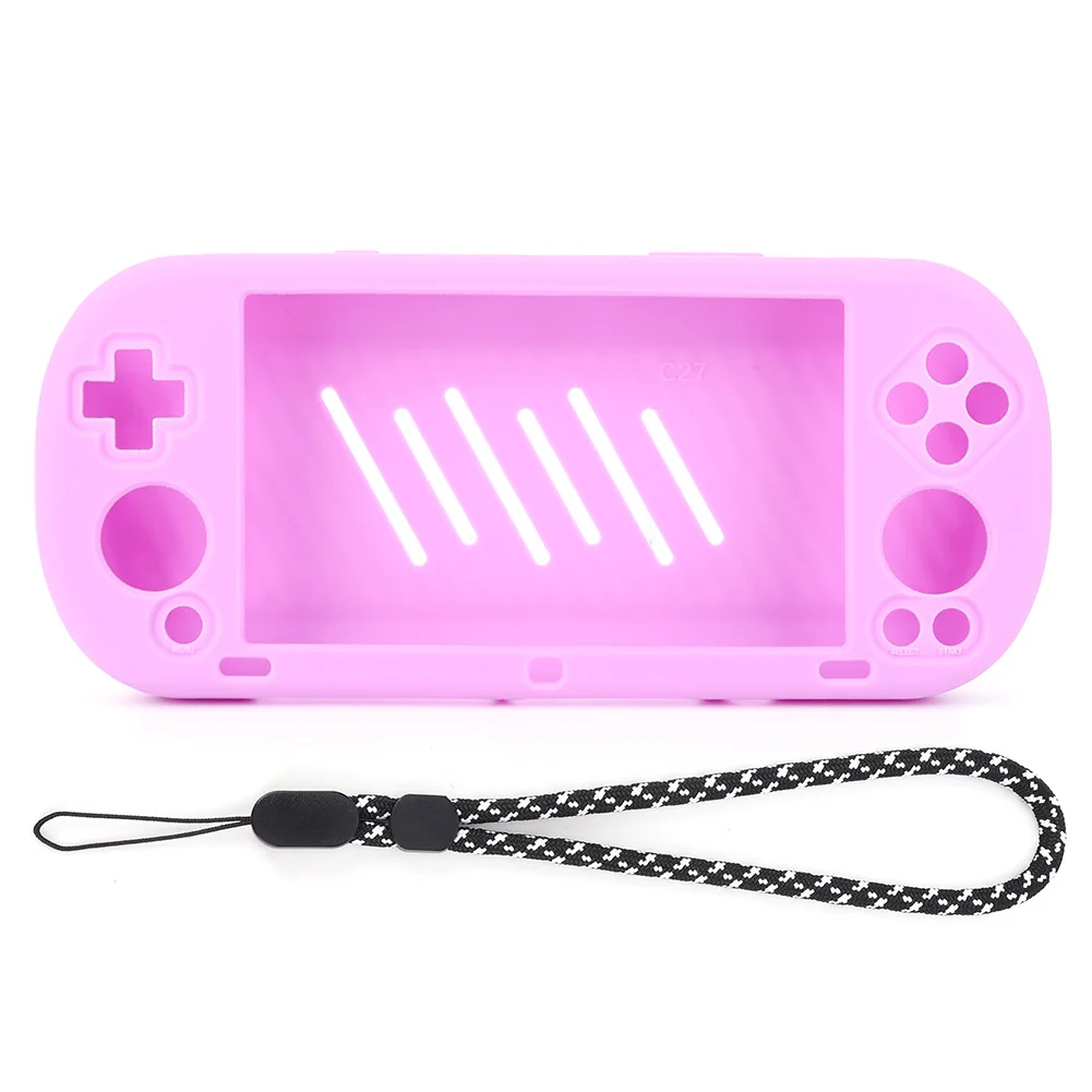 Silicone Non-Slip Protective Case with Lanyard for Portable Game Console