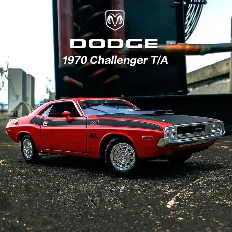 

Модель спортивного автомобиля WELLY 1:24 1970 DODGE Challenger T/A из сплава, модель литая металлическая мускулистая машина, модель автомобиля, имитация, детская игрушка, подарок