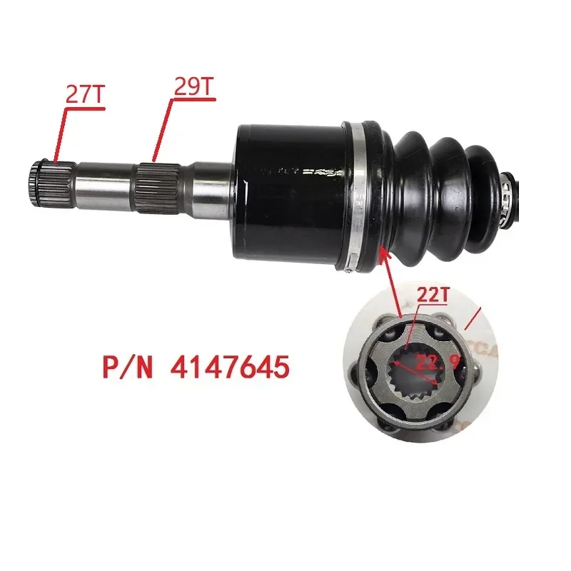 CV PLUNGING JOINT DOJ KITS FOR POLARIS RANGER 570 400 500 ALL MODEL UTV PARTS