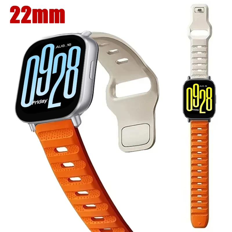 22mm Soft Silicone Replacement Sport Strap