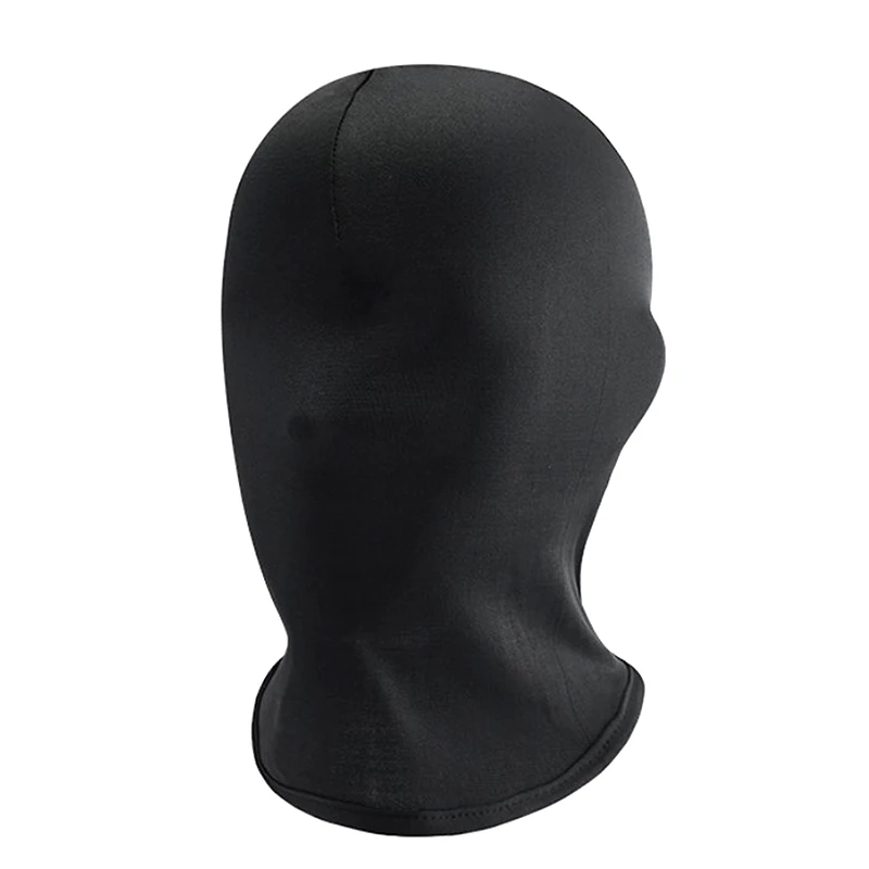 Black Full Face UV Protection Balaclava Hat for Festivals and Cosplay