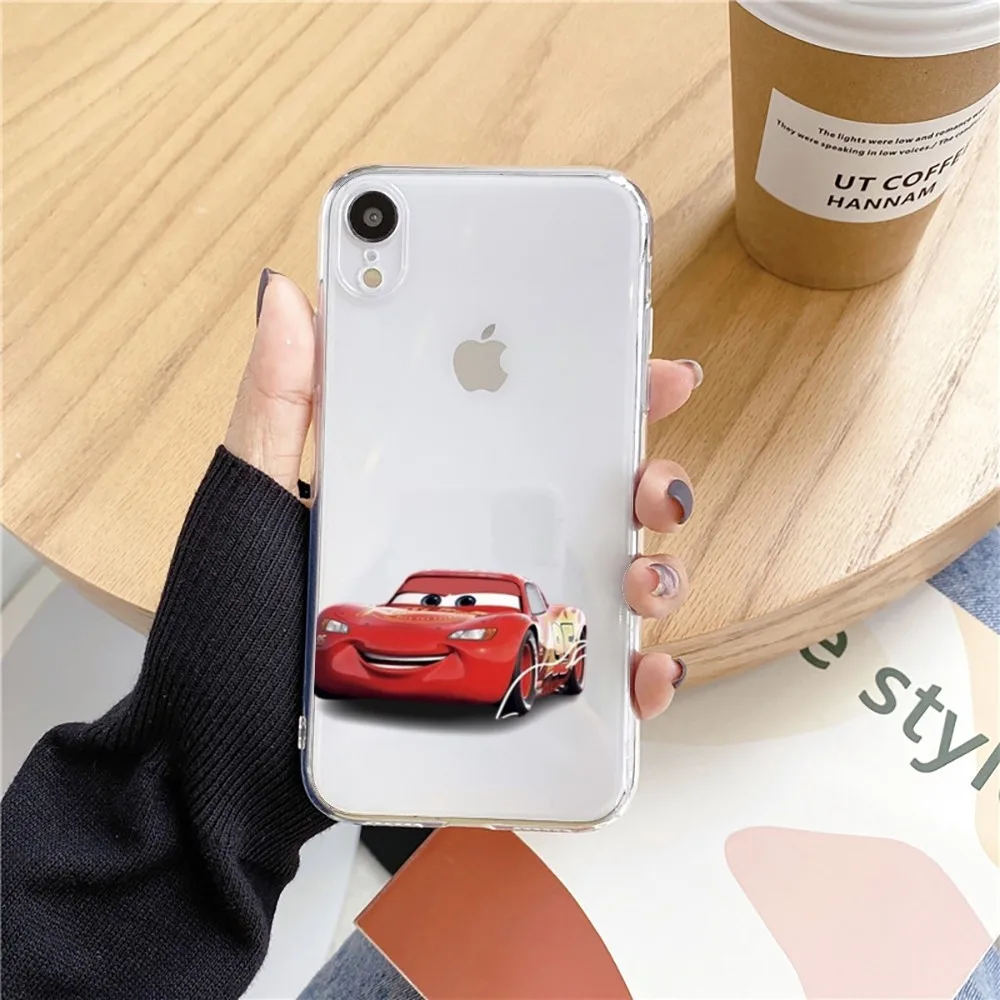 thumbnail image 1 of Funda de teléfono Cars L-Lightning m-mcQueen para Iphone 15 11 13 14 Pro Max 7 8 Plus X Xr Xs Max Se2020 12mini cubierta transparente, 1 of 5