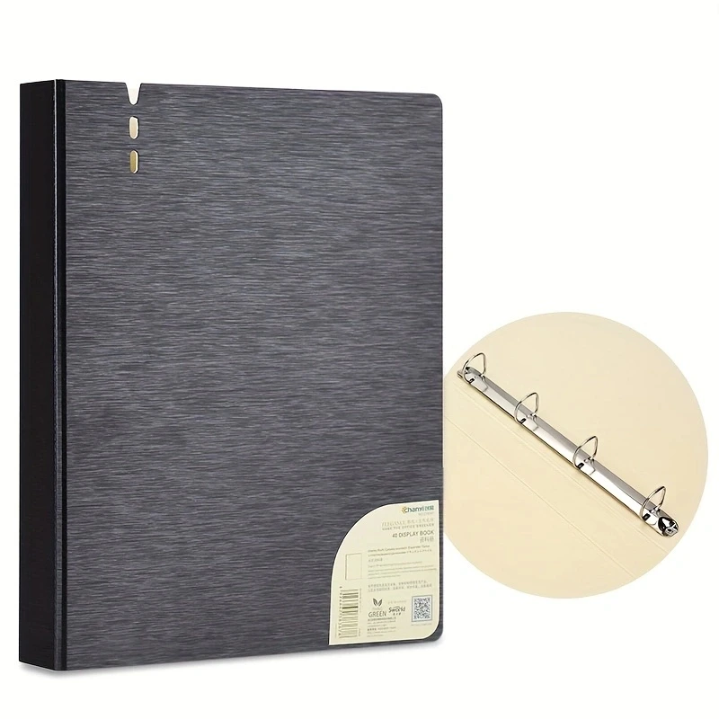 File Folders Perforated Folder 4-Hole D-Shaped Binder Transparent Shell Pp File A4 Quick Fishing Storage