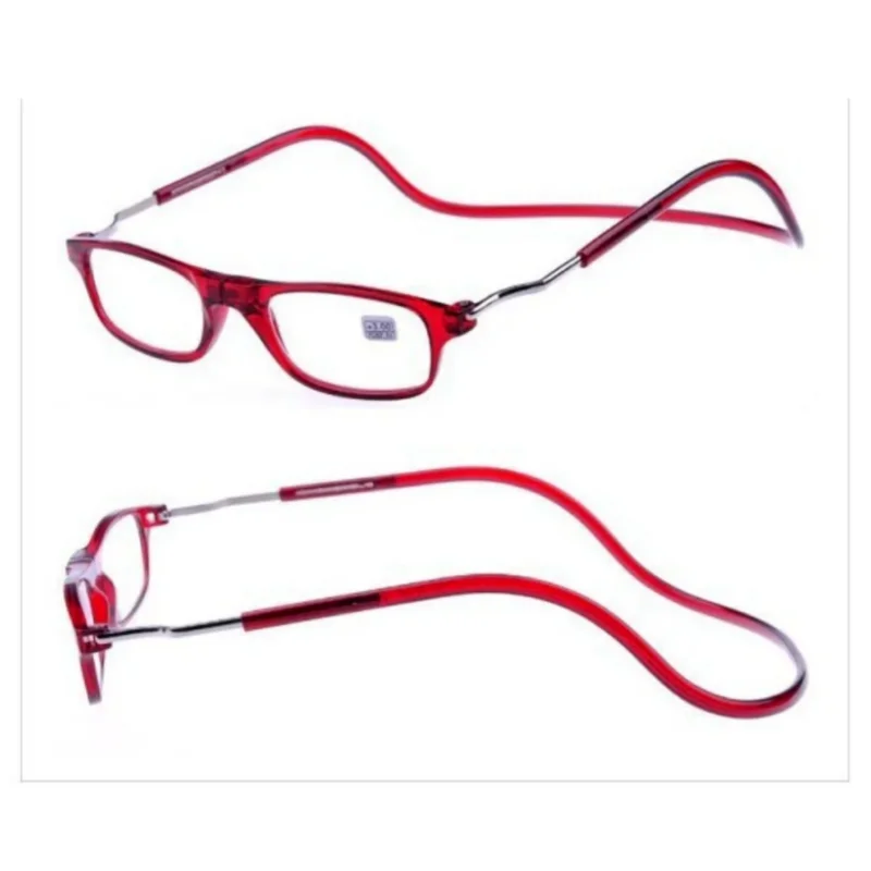 Gafas de lectura ultraligeras para hombre y mujer, anteojos elásticos para colgar, antifatiga, presbicia, Unise, dioptrías + 1,0 + 4,0, novedad