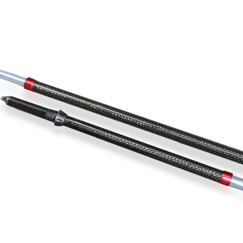 BUB Real Carbon Fiber Outdoor Hiking Cane Carbon Retractable Folding Cane Climbing Equipment Multifunctional Light
