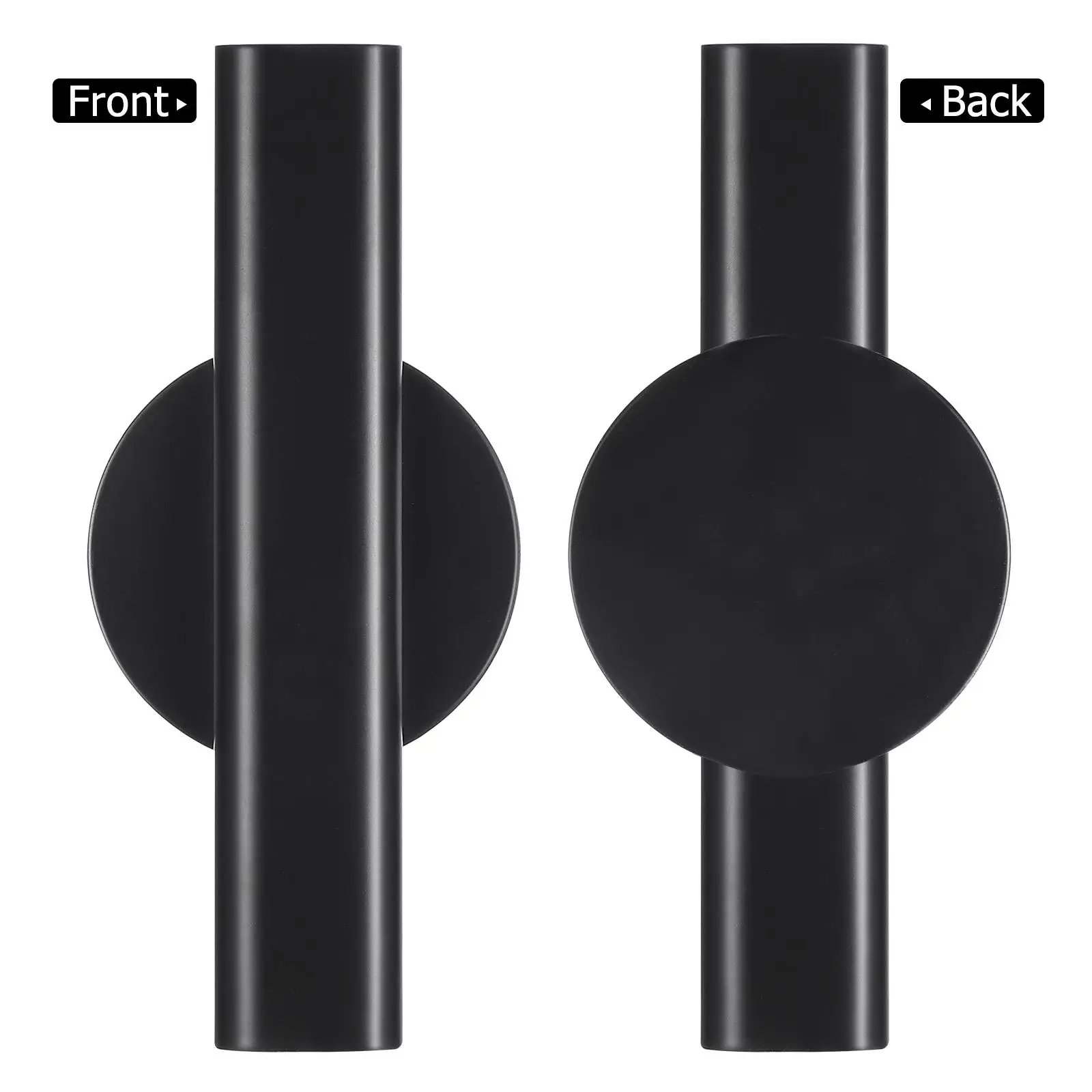 Vases Wall Mounted Flower for Decor Mini Tube Metal Vessel Hanging Pot Black Cute 4
