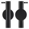 Vases Wall Mounted Flower for Decor Mini Tube Metal Vessel Hanging Pot Black Cute 4