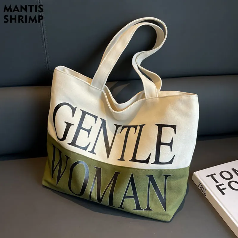 

Женская сумка 2023 новая качественная модная женская тканевая сумка-тоут для женщин дизайнерская простая дамская сумочка Большая вместительная сумка на плечо