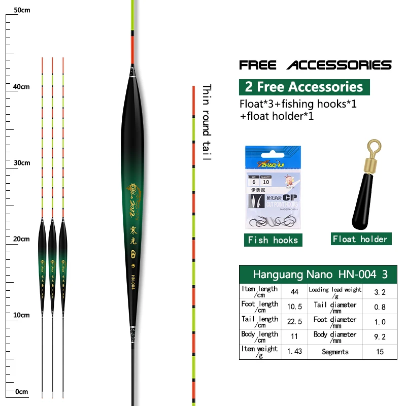 3PCS Angeln Schwimmt + 1 Tasche Haken + 1 Boje Sitz Empfindliche Stabile Nano Boje Langlebige Vertikale Bobber see Fluss Angeln Zubehör – Detail 23