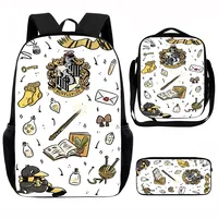 H-harry P-potter Child School Backpack, Lunch Bags ,Pencil Bags ,School Bags for Boys Girls Best Gift