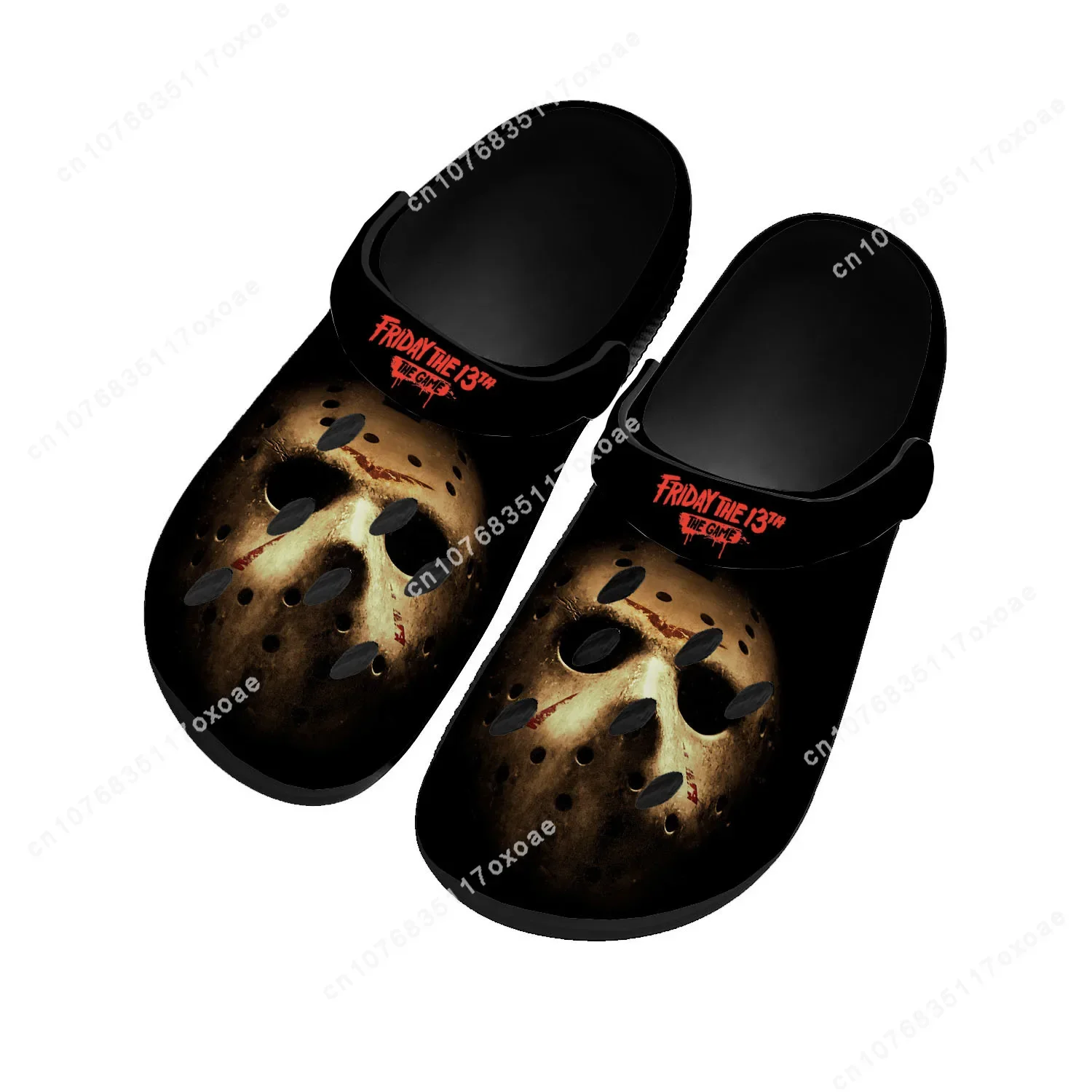 

J-Jason F-Friday the 13th Home Clog Men Women Youth Boy Girl Sandals Shoe Garden Custom Made Breathable Shoe Beach Hole Slippers