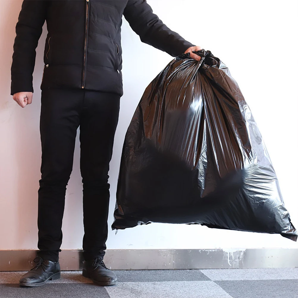 Garbage Bags 50pcs Plastic Thickened Storage Multiuse Hotel Home Kitchen Bucket trash bags garbage bags