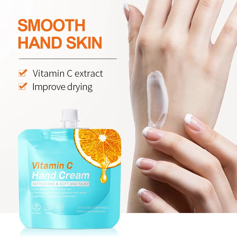 Avocado Vitamin C Hand Moisturizer Tender Smooth Moisturizing Gently Repair Rough Skin Improve Hand Lines Whitening Hand Cream