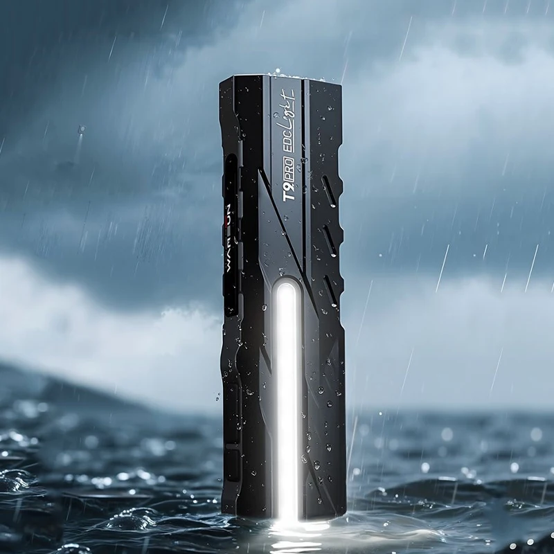 Lampe de poche d'extérieur, lampe de travail rechargeable, multifonctionnelle, forte, lampe d'urgence super brillante avec attraction magnétique