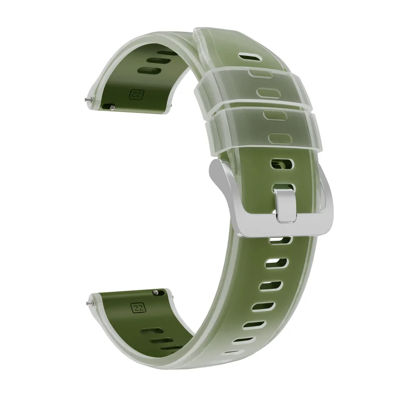 Translucent Silicone Watch Band - 22mm Strap
