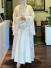 Robe d'Aïd pour femmes, abaya musulmane, ensemble 3 pièces, robe longue en mousseline de soie, kaftan, robes de fête du Ramadan, vestidos, Maroc, Dubaï, jalabiya, arabe